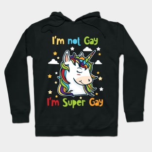 I'm Not Gay I'm Super Gay Hoodie